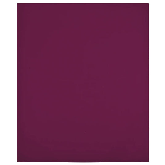Vidaxl hoeslaken jersey 90x200 cm katoen bordeauxrood