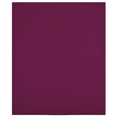 Vidaxl hoeslakens 2 st jersey 90x200 cm katoen bordeauxrood