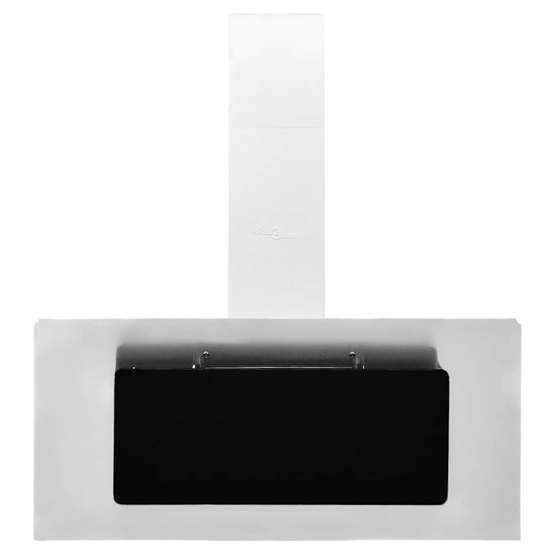 Load image into Gallery viewer, Vidaxl wandafzuigkap 90 cm roestvrij staal gehard glas zilverkleurig
