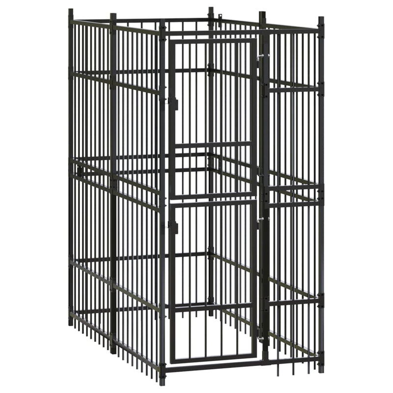 Load image into Gallery viewer, VidaXL Hondenkennel 1,84 m² staal

