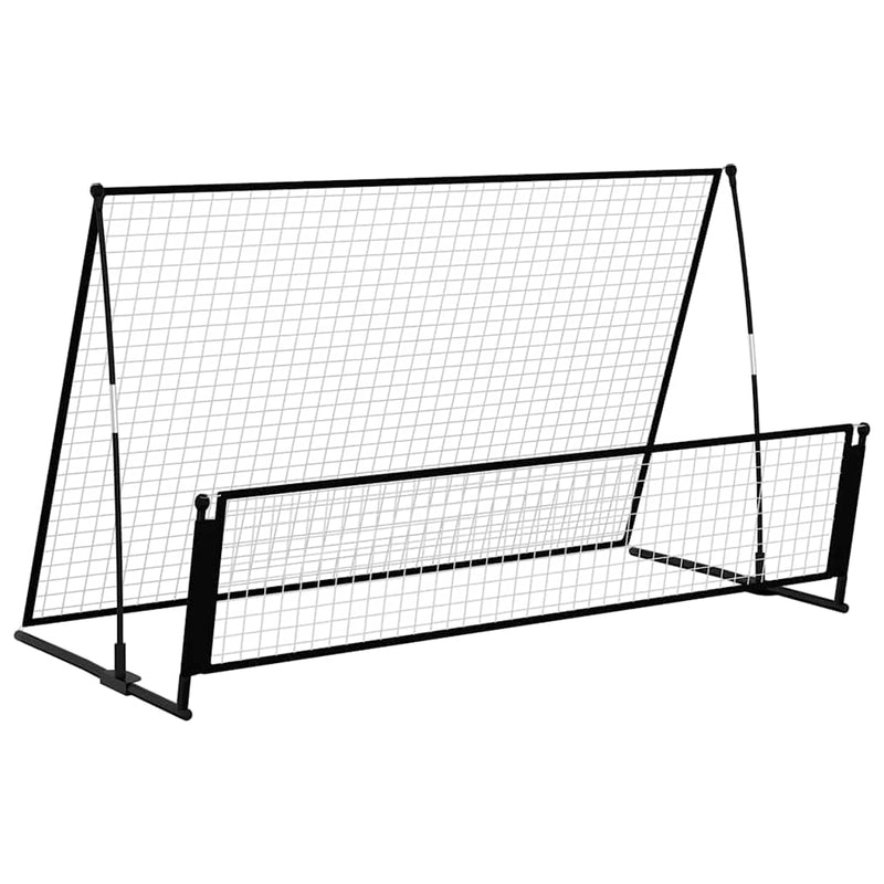 Load image into Gallery viewer, Vidaxl voetbalrebounder voetbaldoel 2-in-1 202x104x120 cm staal

