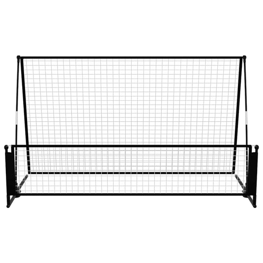Vidaxl voetbalrebounder voetbaldoel 2-in-1 202x104x120 cm staal