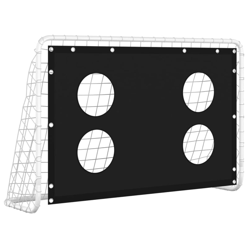 Load image into Gallery viewer, Vidaxl voetbaldoeltrainingsdoel 184x61x122 cm staal
