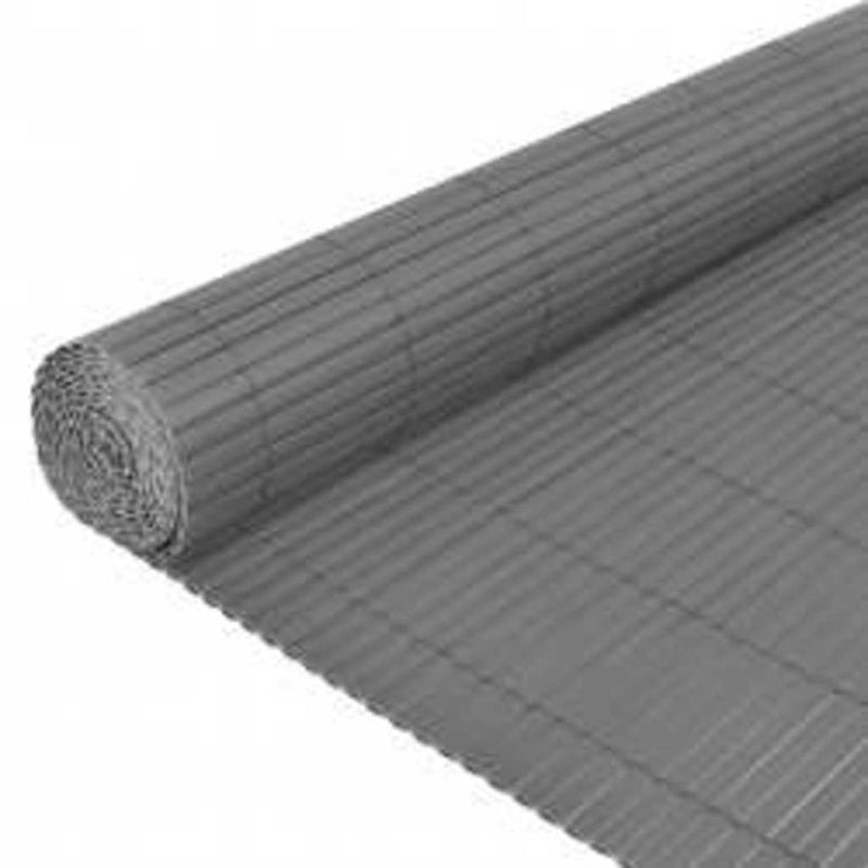 Afbeelding laden in galerijviewer, Vidaxl tuinafscheiding dubbelzijdig 110x500 cm grijs
