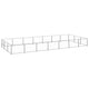 VidaXL Hondenkennel 21 m² staal zilverkleurig