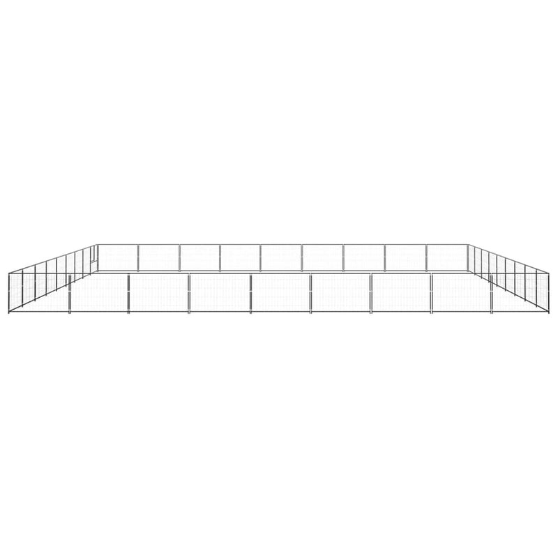 Load image into Gallery viewer, VidaXL Hondenkennel 81 m² staal zwart
