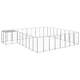 VidaXL Hondenkennel 20,57 m² staal zilverkleurig