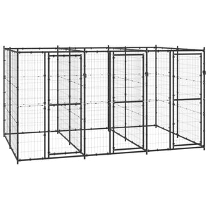 VidaXL Hondenkennel 7,26 m² staal