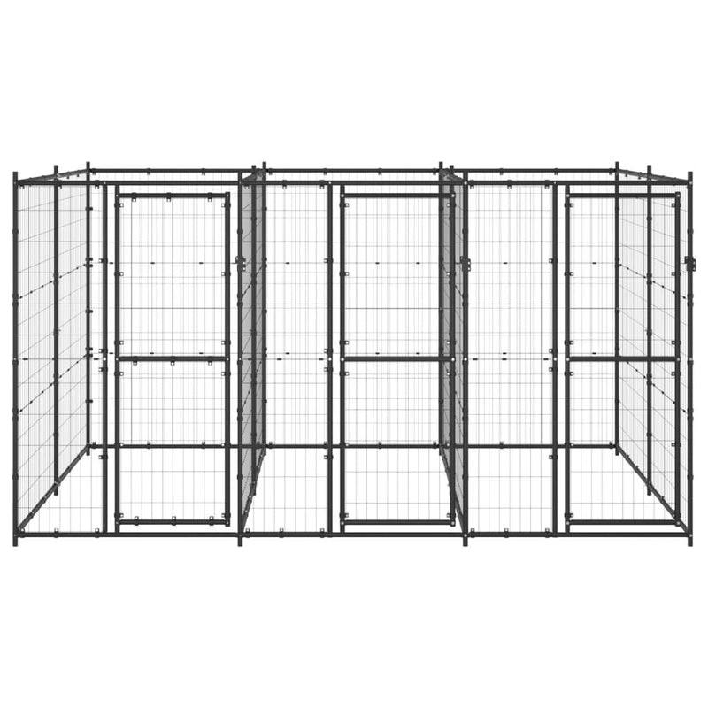 Load image into Gallery viewer, VidaXL Hondenkennel 7,26 m² staal
