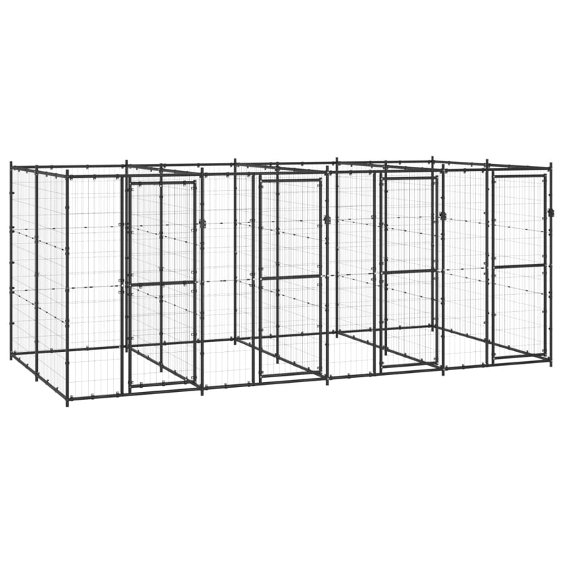 Load image into Gallery viewer, VidaXL Hondenkennel 9,68 m² staal
