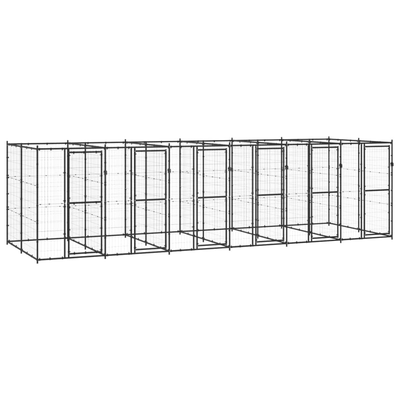 Load image into Gallery viewer, VidaXL Hondenkennel 14,52 m² staal
