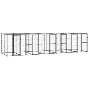 VidaXL Hondenkennel 16,94 m² staal