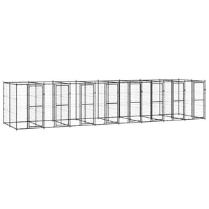 VidaXL Hondenkennel 19,36 m² staal