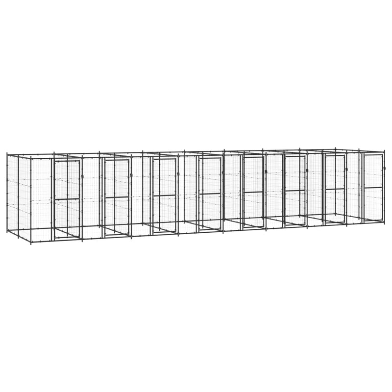 Load image into Gallery viewer, VidaXL Hondenkennel 19,36 m² staal
