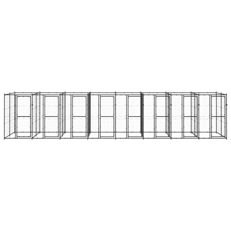 Load image into Gallery viewer, VidaXL Hondenkennel 19,36 m² staal
