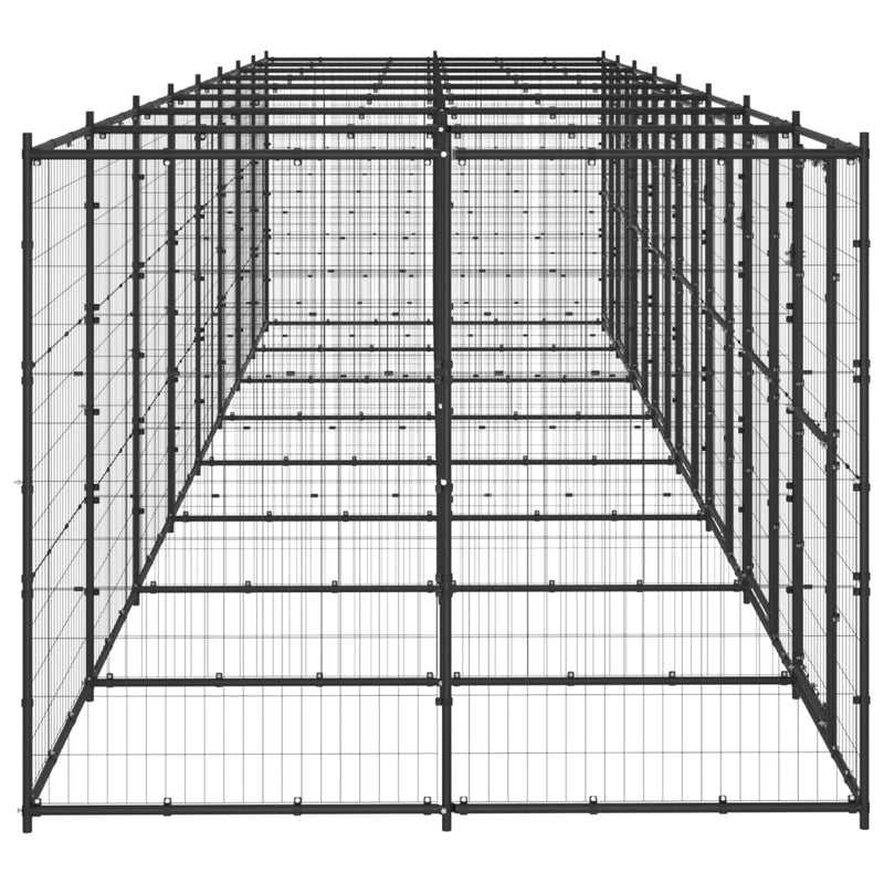 Load image into Gallery viewer, VidaXL Hondenkennel 19,36 m² staal
