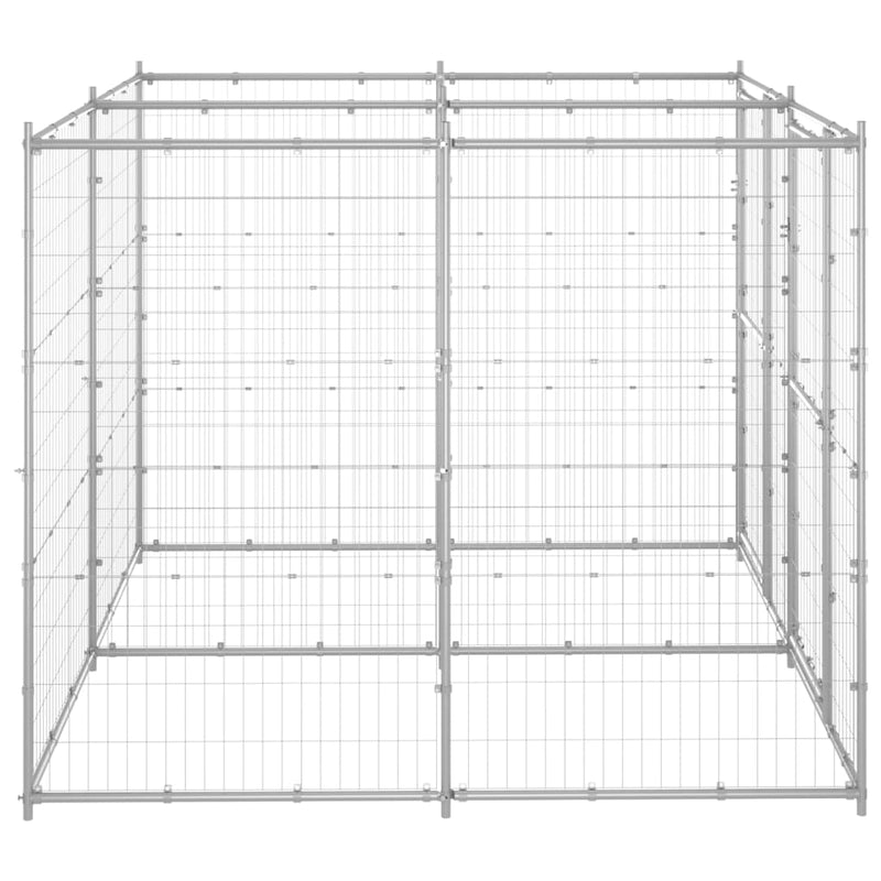 Load image into Gallery viewer, VidaXL Hondenkennel 4,84 m² gegalvaniseerd staal
