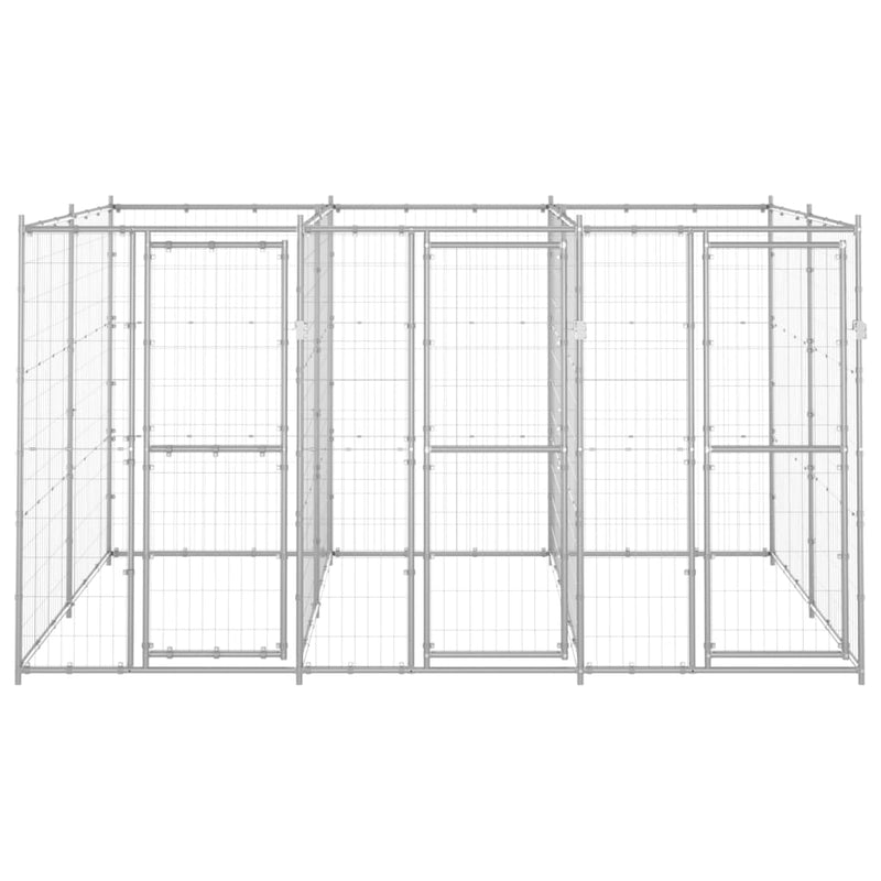 Load image into Gallery viewer, VidaXL Hondenkennel 7,26 m² gegalvaniseerd staal
