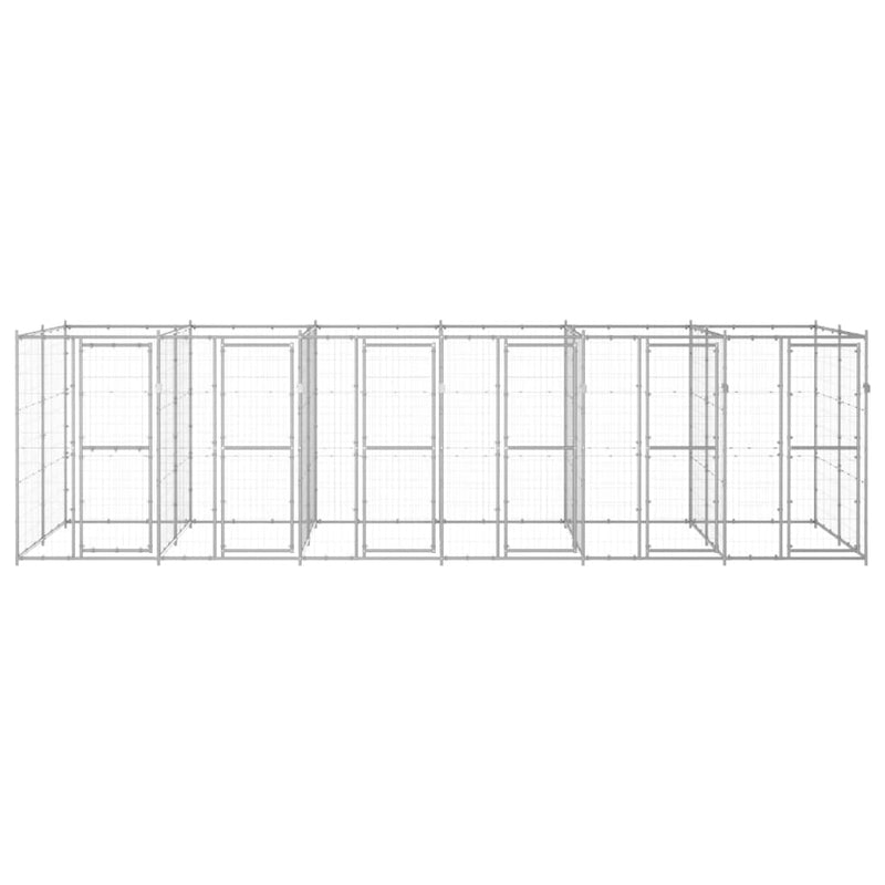 Load image into Gallery viewer, VidaXL Hondenkennel 14,52 m² gegalvaniseerd staal
