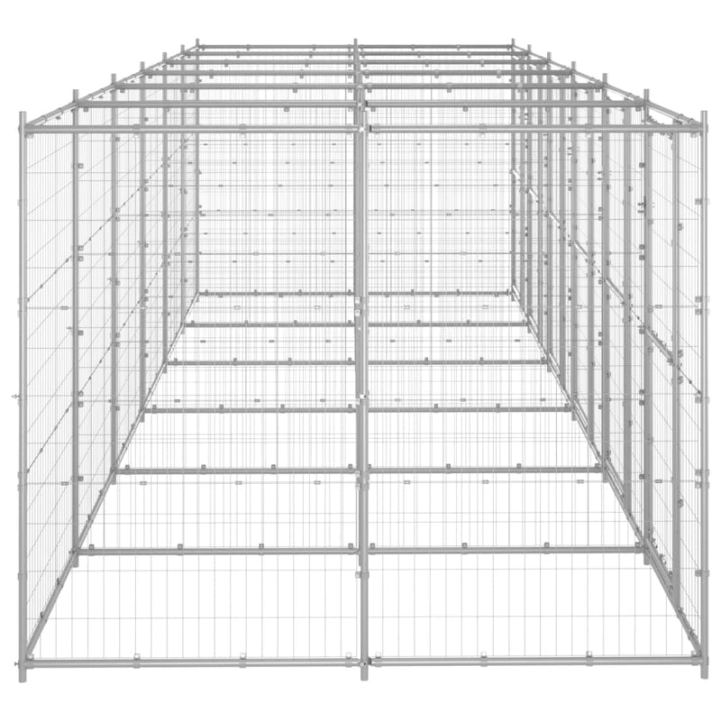 Load image into Gallery viewer, VidaXL Hondenkennel 14,52 m² gegalvaniseerd staal
