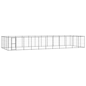 VidaXL Hondenkennel 53,24 m² staal