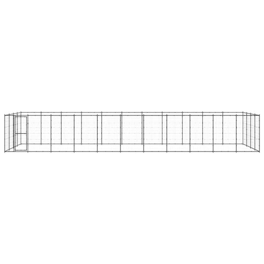 VidaXL Hondenkennel 53,24 m² staal