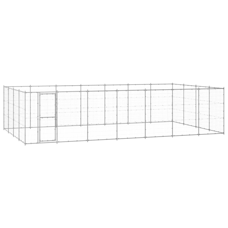 Load image into Gallery viewer, VidaXL Hondenkennel 33,88 m² gegalvaniseerd staal
