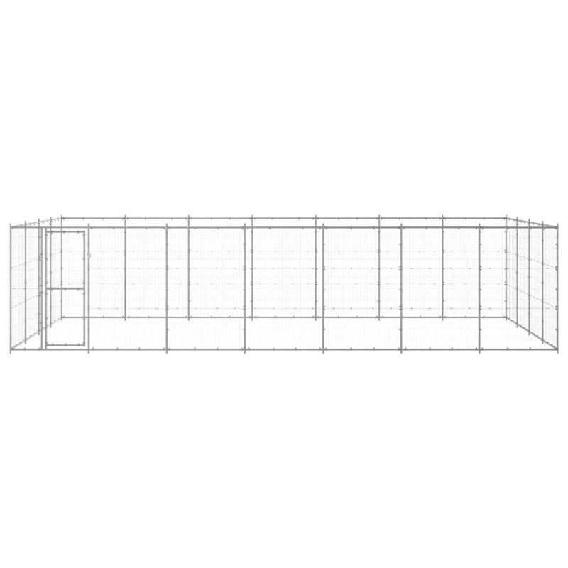 Load image into Gallery viewer, VidaXL Hondenkennel 33,88 m² gegalvaniseerd staal
