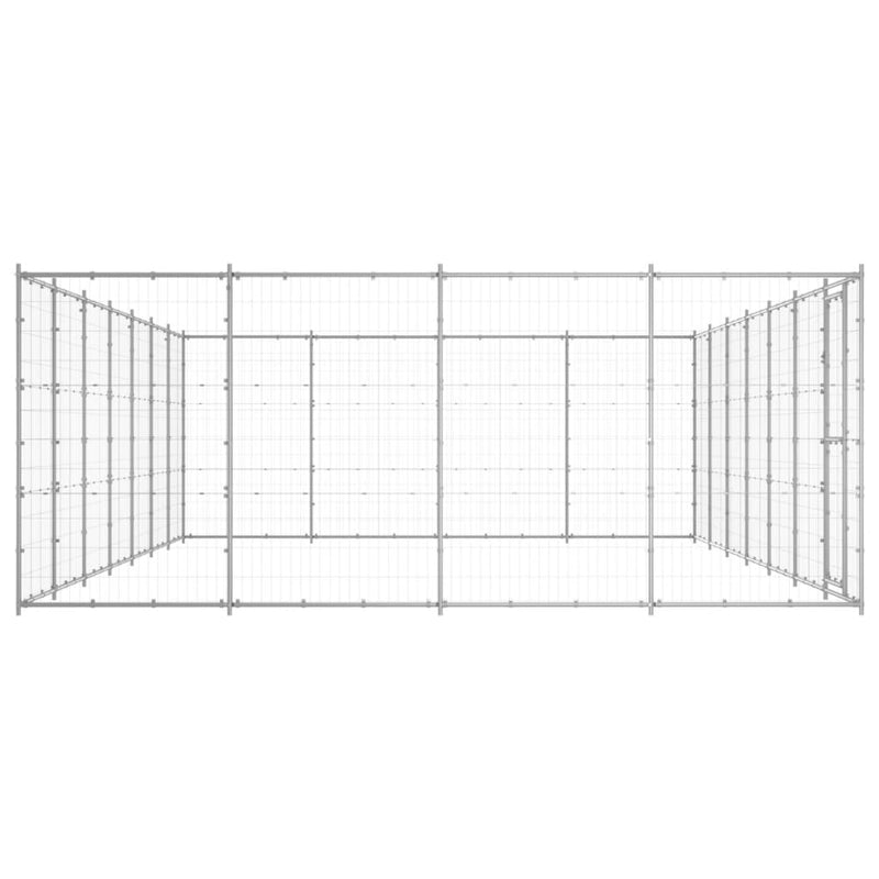 Load image into Gallery viewer, VidaXL Hondenkennel 33,88 m² gegalvaniseerd staal

