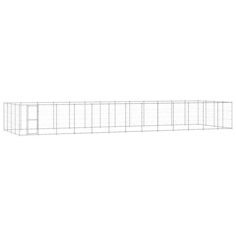 Load image into Gallery viewer, VidaXL Hondenkennel 53,24 m² gegalvaniseerd staal
