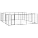 VidaXL Hondenkennel 36,3 m² staal
