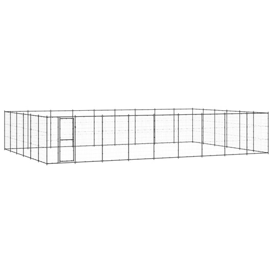VidaXL Hondenkennel 65,34 m² staal