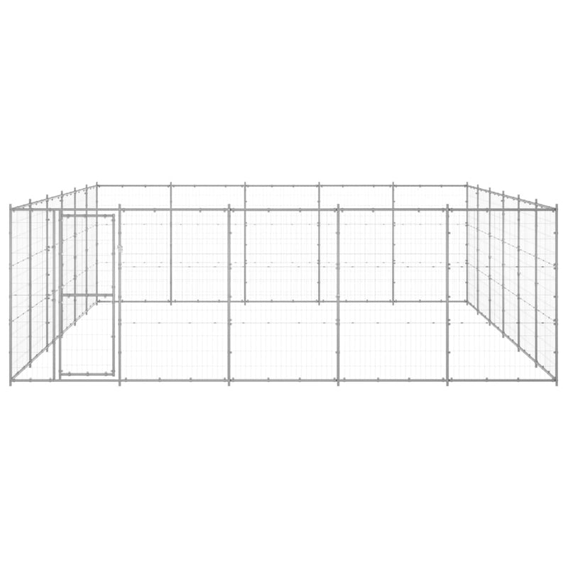 Load image into Gallery viewer, VidaXL Hondenkennel 36,3 m² gegalvaniseerd staal
