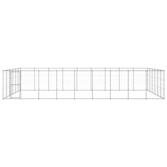 VidaXL Hondenkennel 65,34 m² gegalvaniseerd staal
