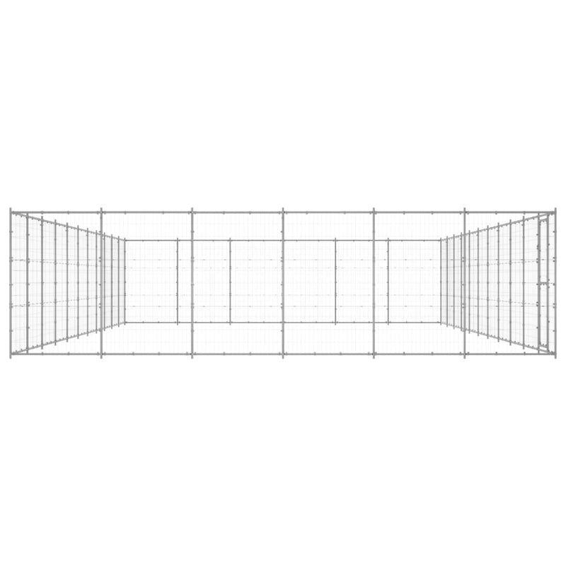 Load image into Gallery viewer, VidaXL Hondenkennel 79,86 m² gegalvaniseerd staal
