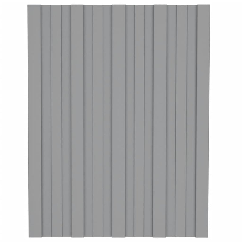 Load image into Gallery viewer, VidaXL Dakpanelen 36 st 60x45 cm gegalvaniseerd staal grijs
