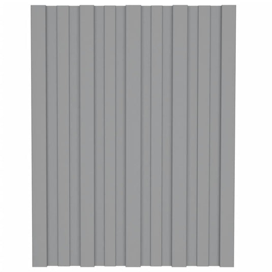 VidaXL Dakpanelen 36 st 60x45 cm gegalvaniseerd staal grijs