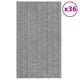 VidaXL Dakpanelen 36 st 80x45 cm gegalvaniseerd staal zilverkleurig