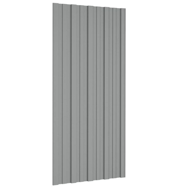 Load image into Gallery viewer, VidaXL Dakpanelen 36 st 100x45 cm gegalvaniseerd staal grijs
