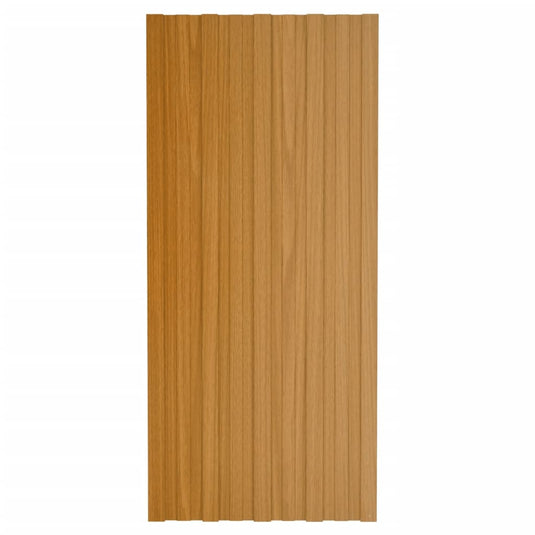 VidaXL Dakpanelen 36 st 100x45 cm gegalvaniseerd staal lichthout