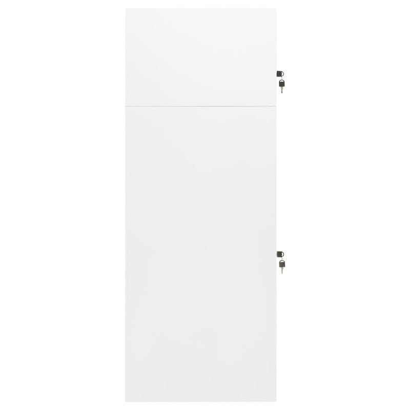 Load image into Gallery viewer, Vidaxl zadelkast 53x53x140 cm staal wit
