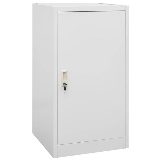 Vidaxl zadelkast 53x53x105 cm staal lichtgrijs