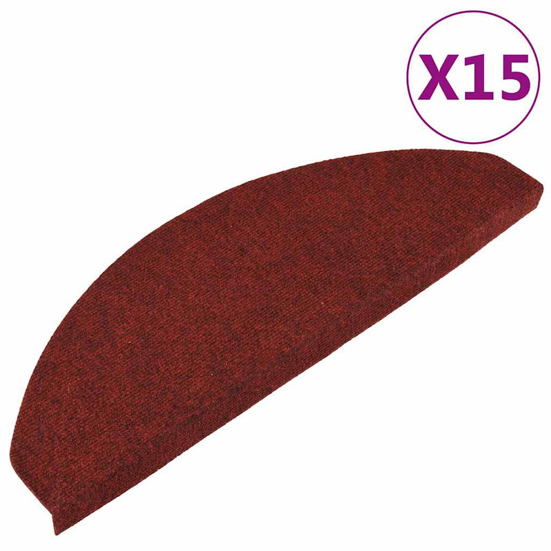 Load image into Gallery viewer, Vidaxl trapmatten zelfklevend 15 st 65x22,5x3,5 cm rood
