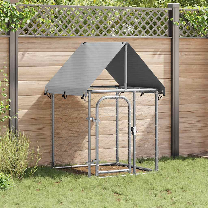 Load image into Gallery viewer, Vidaxl hondenkennel voor buiten met dak 100x100x150 cm
