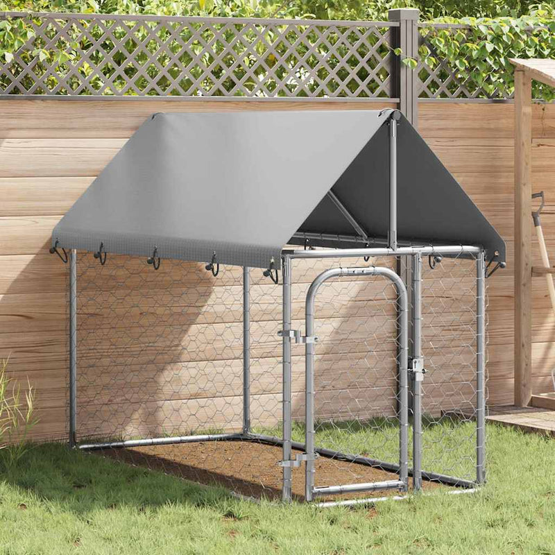 Load image into Gallery viewer, Vidaxl hondenkennel voor buiten met dak 200x100x150 cm
