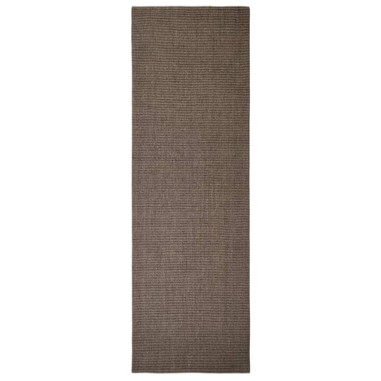 Vidaxl vloerkleed 80x250 cm natuurlijk sisal bruin