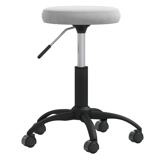 Vidaxl massagekruk fluweel lichtgrijs