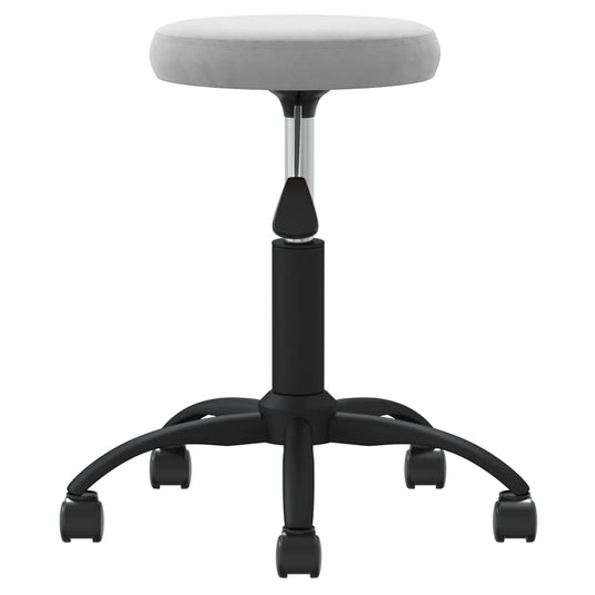 Vidaxl massagekruk fluweel lichtgrijs