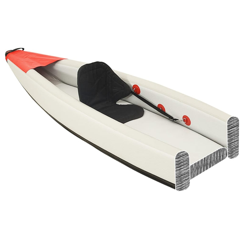 Load image into Gallery viewer, Vidaxl kajak opblaasbaar 375x72x31 cm polyester rood

