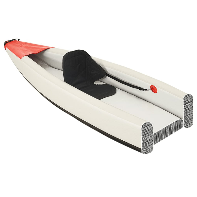 Load image into Gallery viewer, Vidaxl kajak opblaasbaar 424x81x31 cm polyester rood
